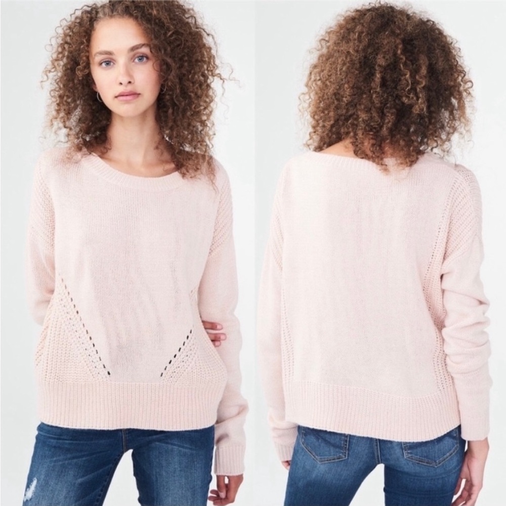 Aeropostale Pointelle Shimmer Sweater